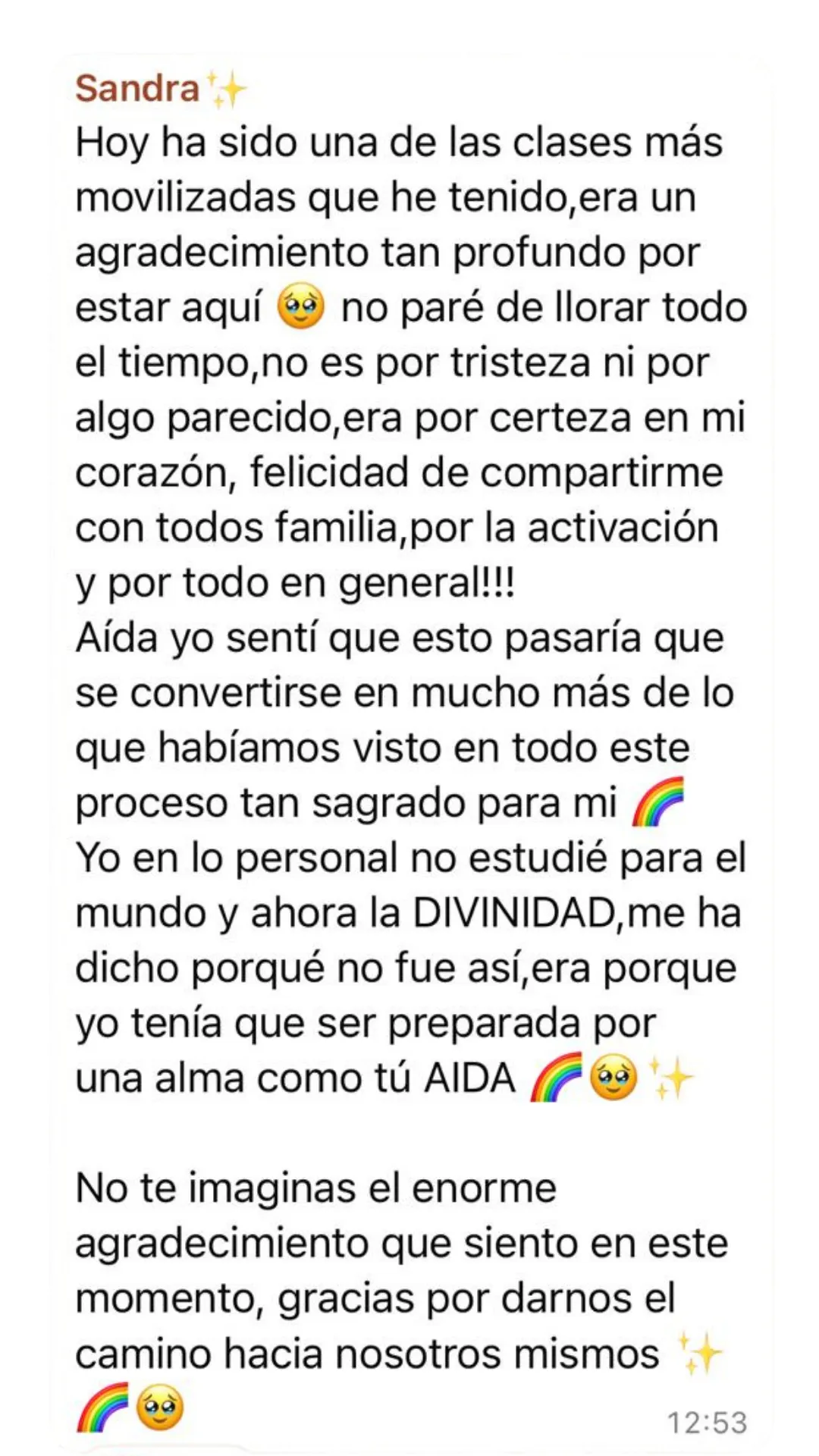 Testimonio 24 sobre la Academia ADN